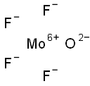 Molybdenum(VI) tetrafluorideoxide Struktur