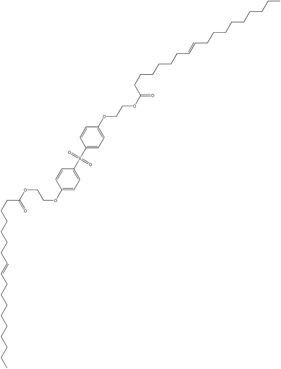 Bis[4-[2-(8-octadecenoyloxy)ethoxy]phenyl] sulfone Struktur