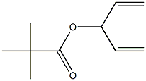 Pivalic acid 1,4-pentadien-3-yl ester Struktur