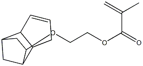 Methacrylic acid 2-(tricyclo[5.2.1.02,6]dec-3-en-8-yloxy)ethyl ester Struktur