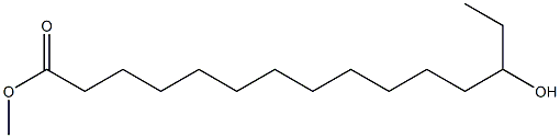 13-Hydroxypentadecanoic acid methyl ester Struktur