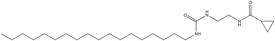 N-[2-(3-Stearylureido)ethyl]cyclopropanecarboxamide Struktur