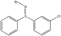 N-Bromo-S-phenyl-S-(3-chlorophenyl)sulfilimine Struktur