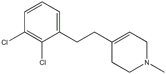 1,2,3,6-Tetrahydro-1-methyl-4-[2-(2,3-dichlorophenyl)ethyl]pyridine Struktur