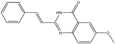 2-[(E)-2-Phenylethenyl]-6-methoxyquinazolin-4(3H)-one Struktur