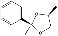 (2R,4S)-2,4-Dimethyl-2-phenyl-1,3-dioxolane Struktur