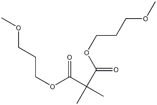 Propane-2,2-dicarboxylic acid bis(3-methoxypropyl) ester Struktur