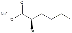 [R,(+)]-2-Bromohexanoic acid sodium salt Struktur