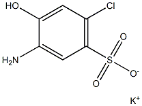 3-Amino-6-chloro-4-hydroxybenzenesulfonic acid potassium salt Struktur