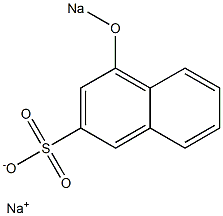 4-Sodiooxy-2-naphthalenesulfonic acid sodium salt Struktur