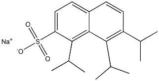 1,7,8-Triisopropyl-2-naphthalenesulfonic acid sodium salt Struktur