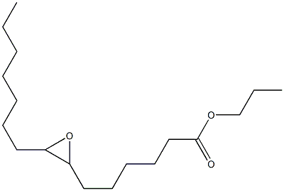 7,8-Epoxypentadecanoic acid propyl ester Struktur