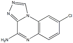 4-Amino-8-chloro[1,2,4]triazolo[4,3-a]quinoxaline Struktur