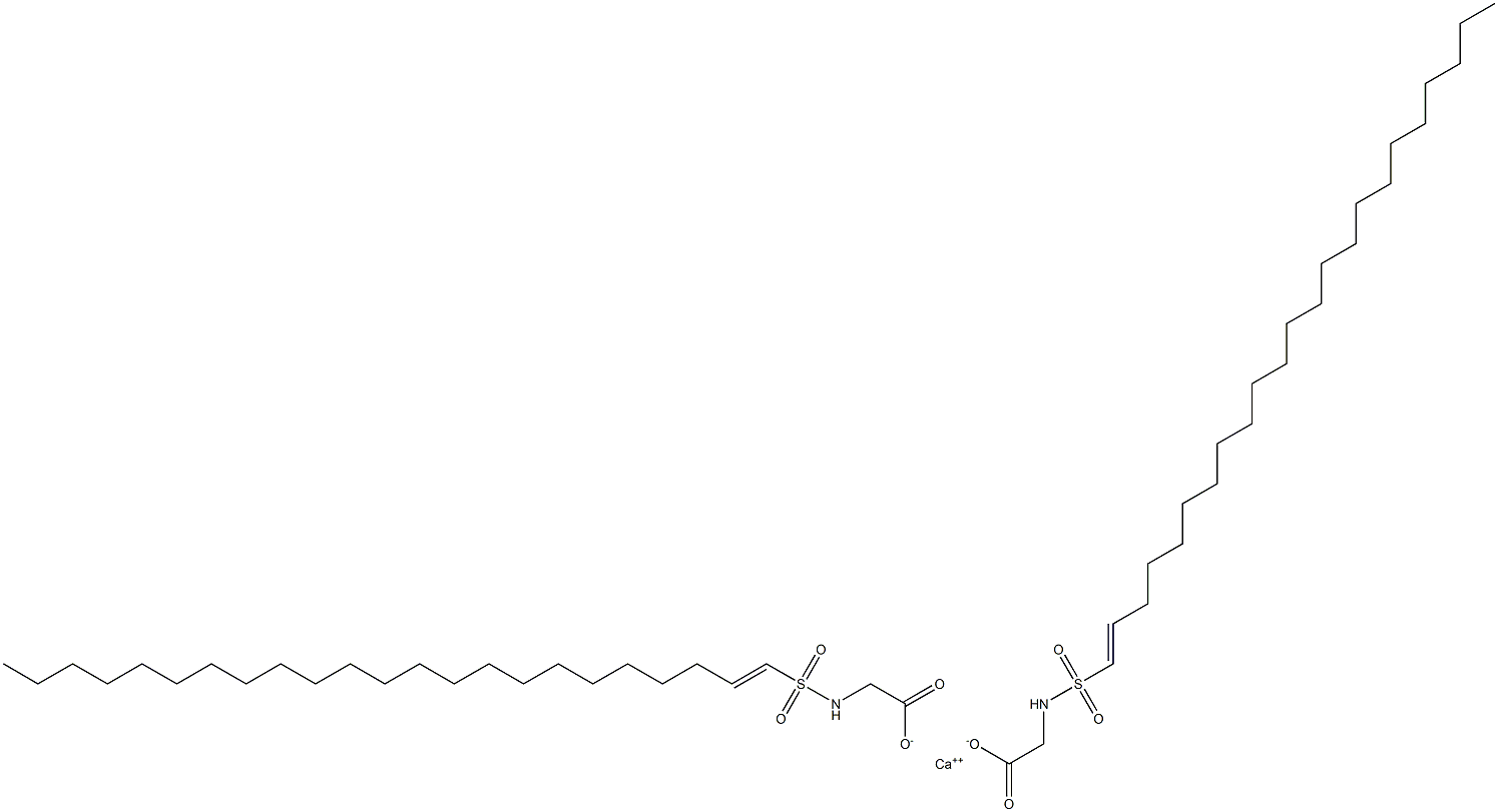 Bis[N-(1-tricosenylsulfonyl)glycine]calcium salt Struktur