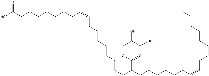 (+)-D-Glycerol 1-[(9Z,12Z)-9,12-octadecadienoate]2-oleate Struktur