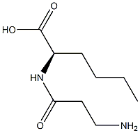 (R)-2-(3-Aminopropanoylamino)hexanoic acid Struktur