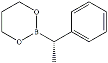 2-[(S)-1-Phenylethyl]-1,3,2-dioxaborinane Struktur