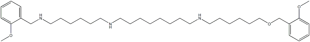 1,26-Bis(2-methoxyphenyl)-2-oxa-9,18,25-triazahexacosane Struktur