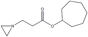 1-Aziridinepropionic acid cycloheptyl ester Struktur