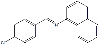 N-(1-Naphtyl)-4-chlorobenzenemethaneimine Struktur