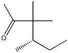 [S,(+)]-3,3,4-Trimethyl-2-hexanone Struktur