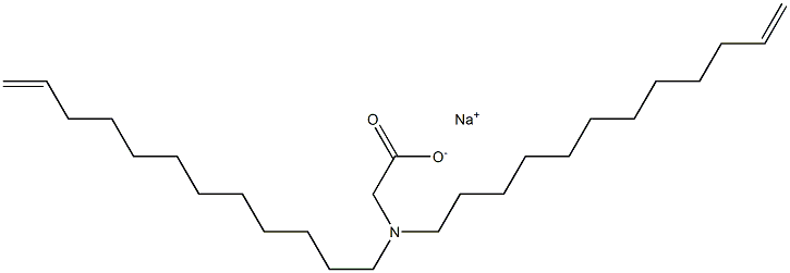 N,N-Di(11-dodecenyl)glycine sodium salt Struktur