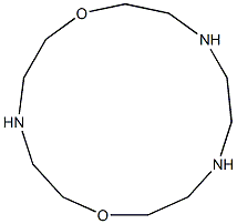 1,7-Dioxa-4,10,13-triazacyclopentadecane Struktur