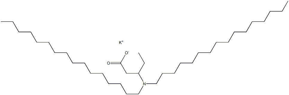 3-(Dihexadecylamino)valeric acid potassium salt Struktur