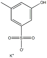 3-Hydroxy-5-methylbenzenesulfonic acid potassium salt Struktur