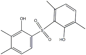 2,2'-Dihydroxy-3,3',4,6'-tetramethyl[sulfonylbisbenzene] Struktur