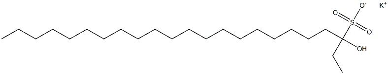 3-Hydroxytricosane-3-sulfonic acid potassium salt Struktur