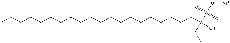 4-Hydroxytetracosane-4-sulfonic acid sodium salt Struktur