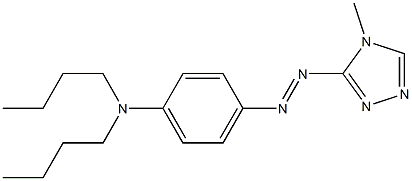 N,N-Dibutyl-4-[(4-methyl-4H-1,2,4-triazol-3-yl)azo]benzenamine Struktur