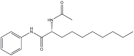 [R,(+)]-2-Acetylamino-N-phenyldecanamide Struktur