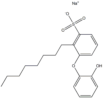 2'-Hydroxy-2-octyl[oxybisbenzene]-3-sulfonic acid sodium salt Struktur