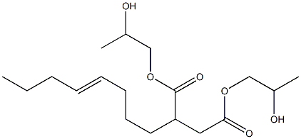 2-(4-Octenyl)succinic acid bis(2-hydroxypropyl) ester Struktur