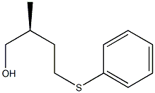 [S,(-)]-2-Methyl-4-(phenylthio)-1-butanol Struktur