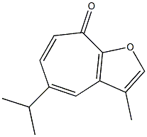 5-Isopropyl-3-methyl-8H-cyclohepta[b]furan-8-one Struktur