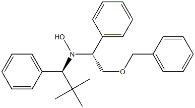 N-[(R)-2-Benzyloxy-1-phenylethyl]-N-[(1S)-1-phenyl-2,2-dimethylpropyl]hydroxylamine Struktur