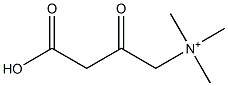 3-Carboxy-N,N,N-trimethyl-2-oxo-1-propanaminium Struktur