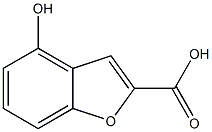 4-Hydroxybenzofuran-2-carboxylic acid Struktur