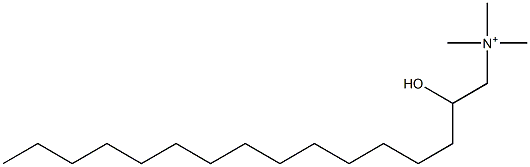 2-Hydroxy-N,N,N-trimethyl-1-hexadecanaminium Struktur