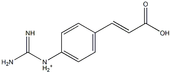 1-[4-(2-Carboxyethenyl)phenyl]guanidinium Struktur