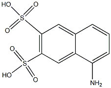 5-Amino-2,3-naphthalenedisulfonic acid Struktur