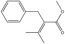 2-Benzyl-3-methyl-2-butenoic acid methyl ester Struktur