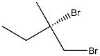 [S,(+)]-1,2-Dibromo-2-methylbutane Struktur