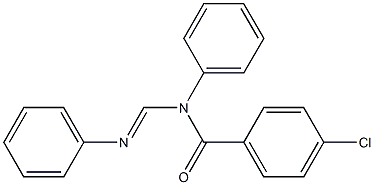 N1-(p-Chlorobenzoyl)-N1,N2-diphenylformamidine Struktur