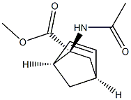 (1S,2S,4S)-2-(Acetylamino)bicyclo[2.2.1]hepta-5-ene-2-carboxylic acid methyl ester Struktur