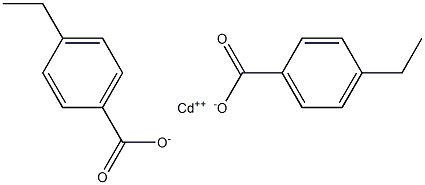 Bis(4-ethylbenzoic acid)cadmium salt Struktur