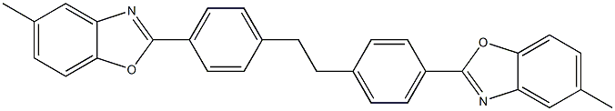 4,4'-Bis(5-methylbenzoxazole-2-yl)bibenzyl Struktur